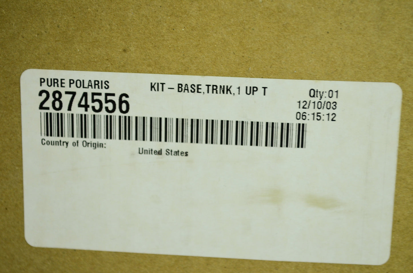 Trunk Base Kit IQ NOS