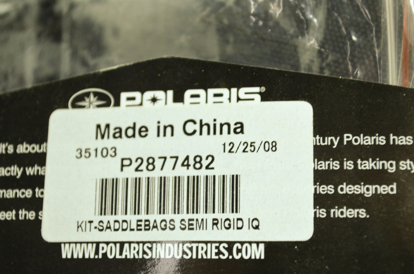 Semi Rigid Saddle Bags IQ NOS