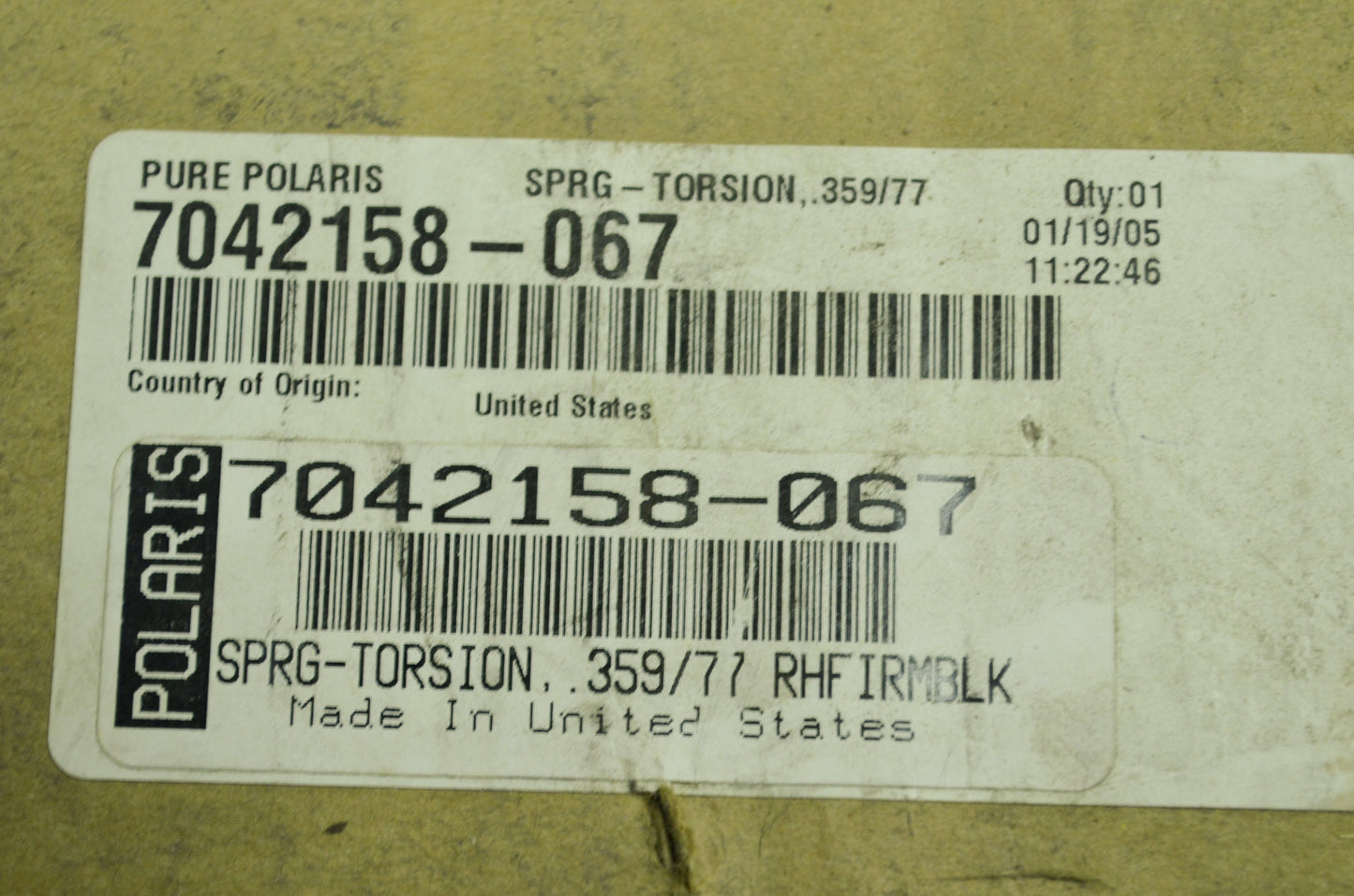 Polaris Torsion Spring Kit Firm 02-04 Pro X 440 550 600 700 800