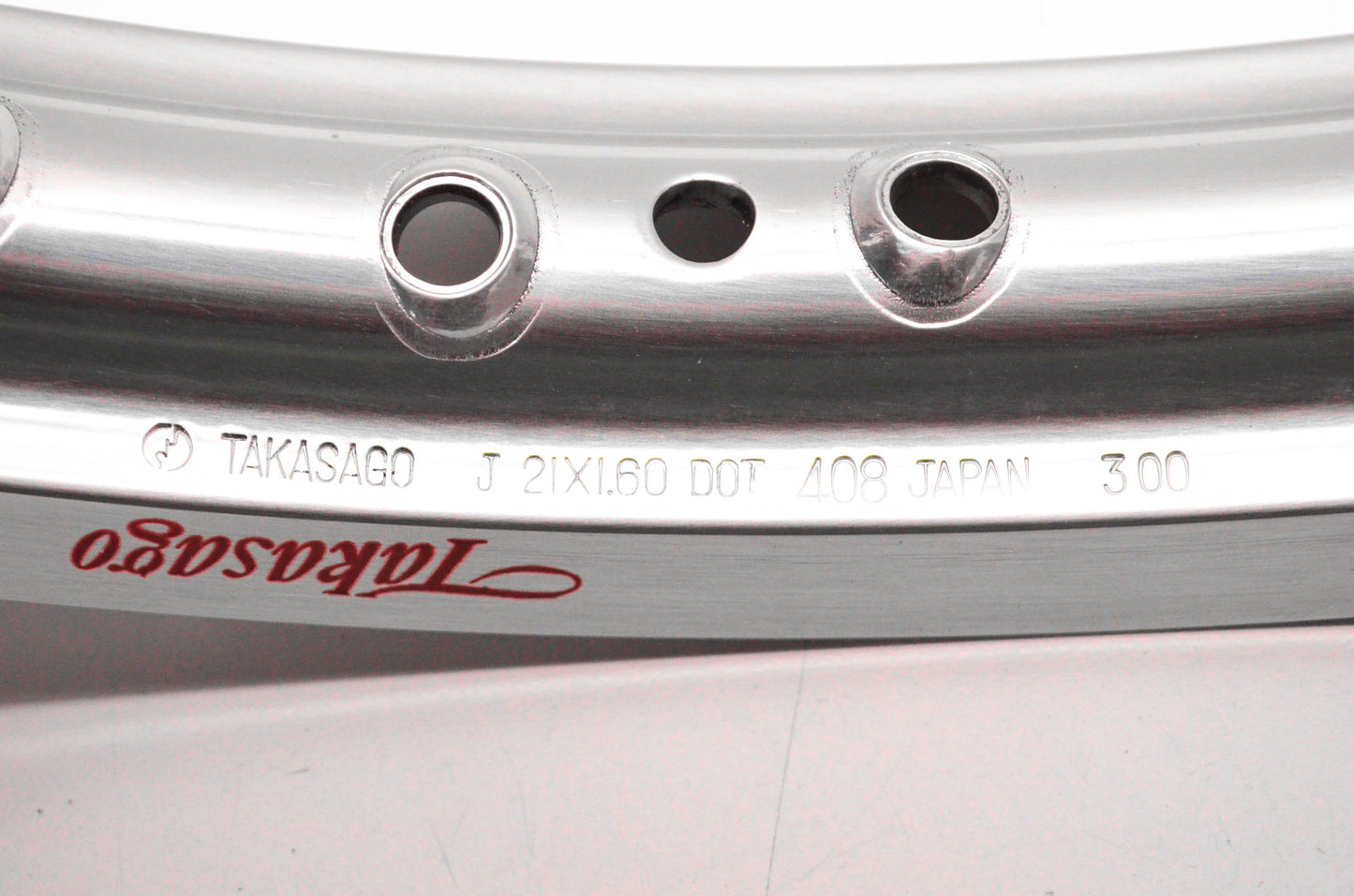 Takasago RKICS408 Rim 1.60X21" 36 Hole Silver NOS