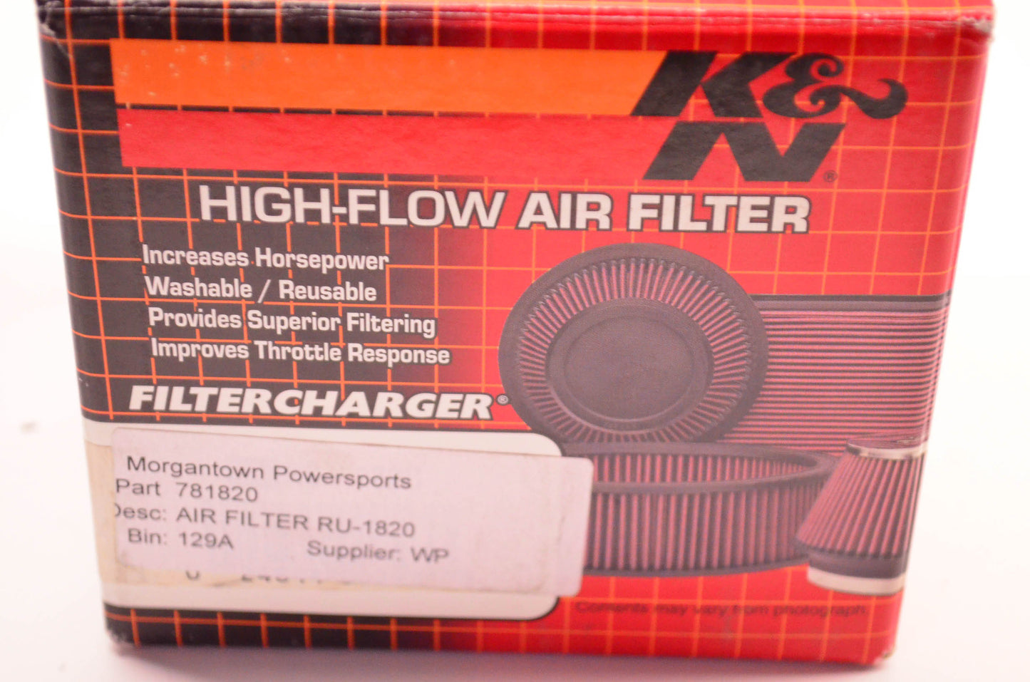 K&N KA RC-1820, RC-1820, 781820 High Flow Air Filter NOS