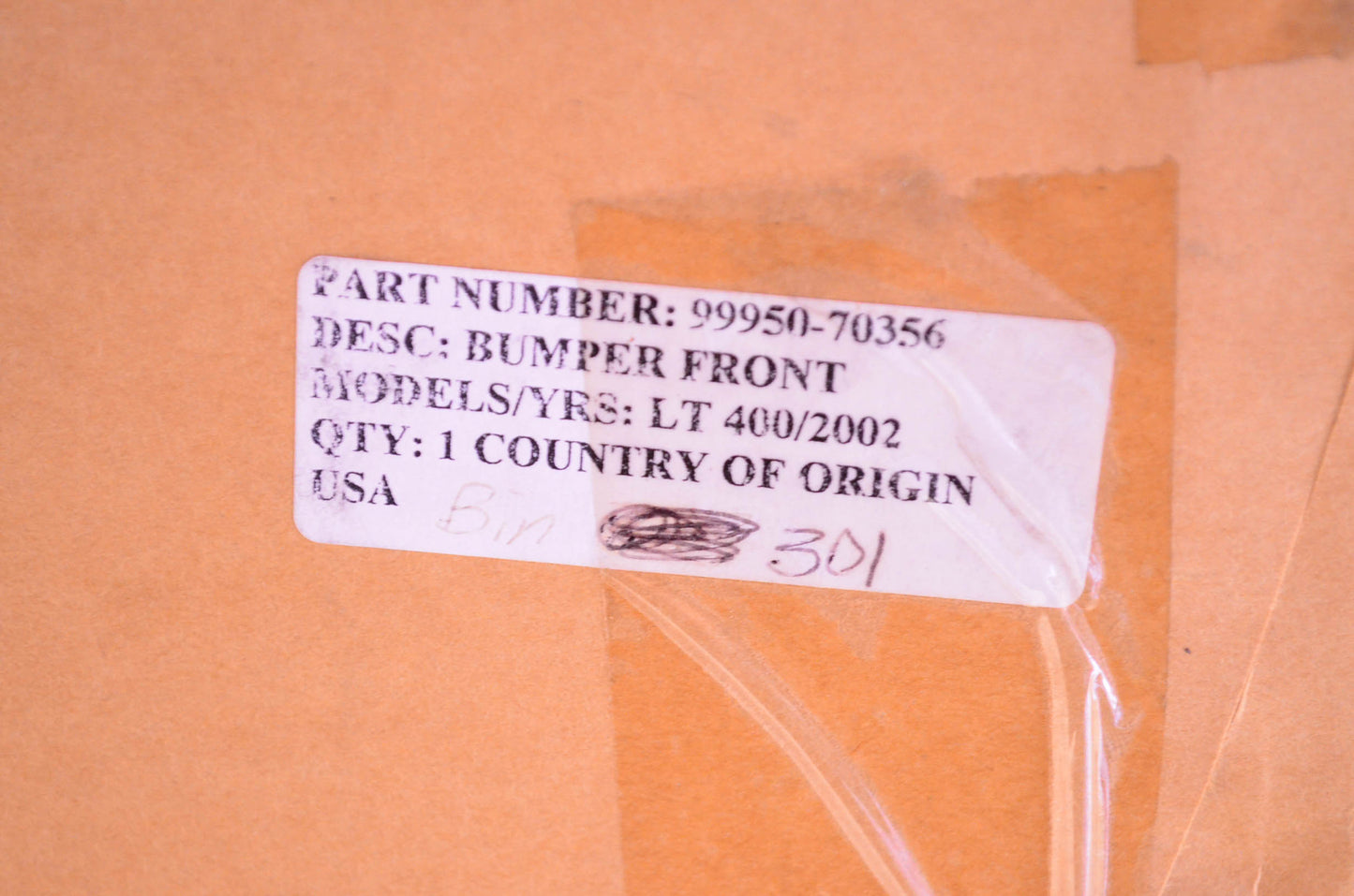 New OEM Suzuki 99950-70356 Front Bumper Kit NOS