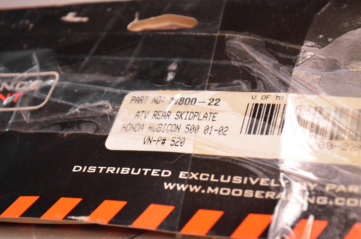Moose Racing M800-22 Rear Skid Plate Assembly NOS