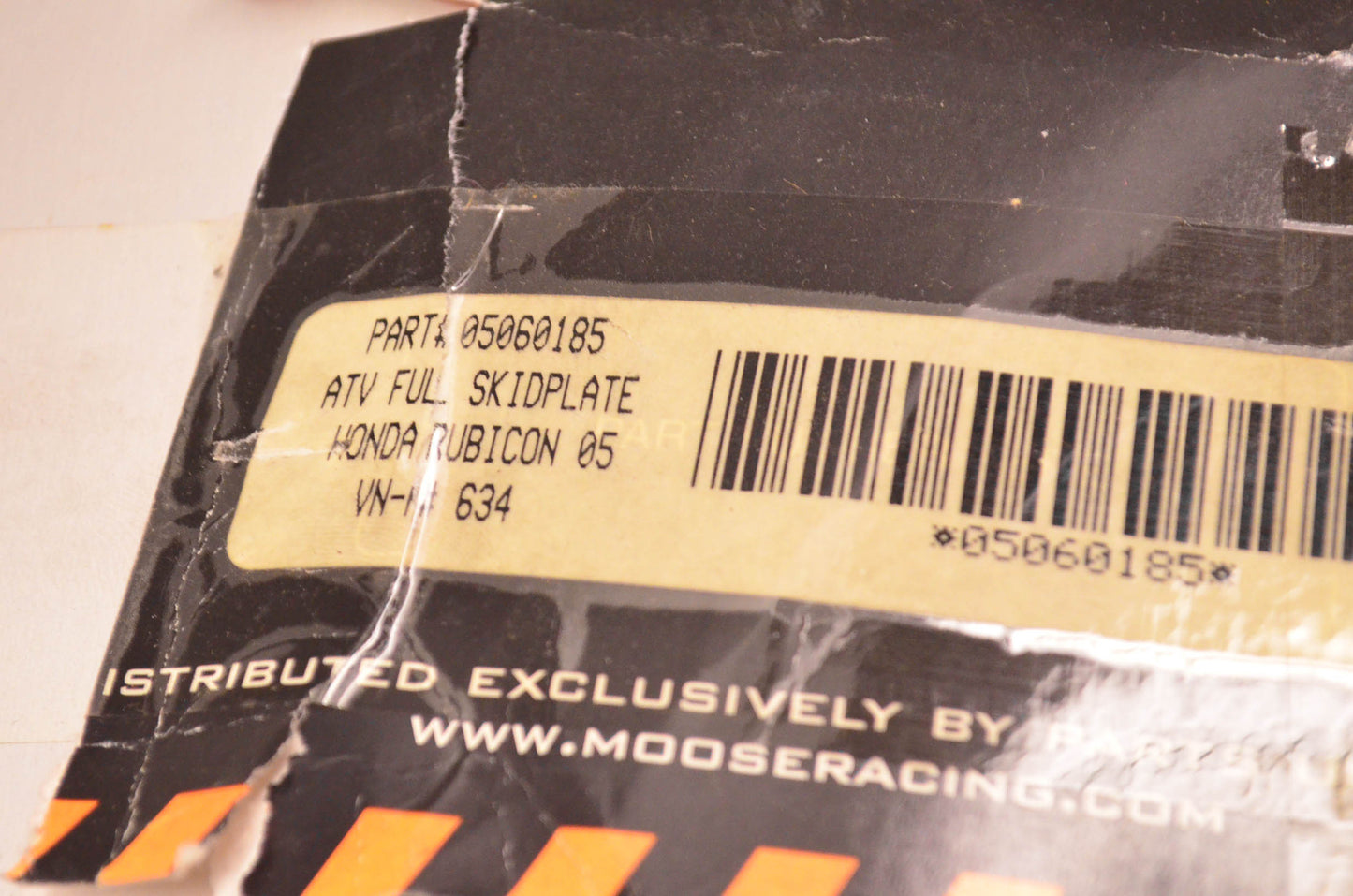 Moose Racing 05060185 Skid Plate Assembly NOS