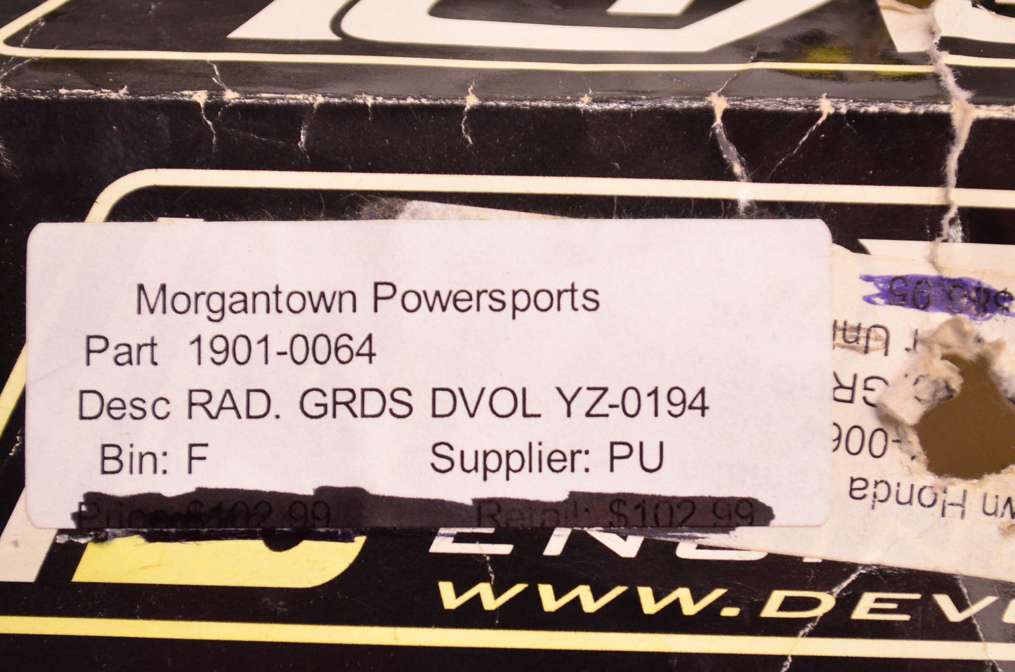 Devol 1901-0064, YZ-0194 Radiator Guard Kit NOS