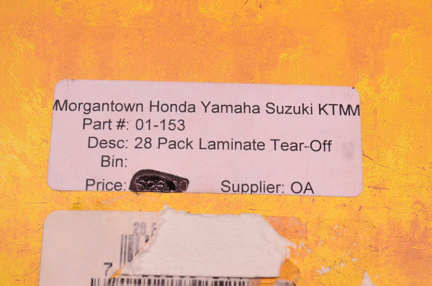 Oakley 01-153 Laminate Tear Off 28 Pack NOS