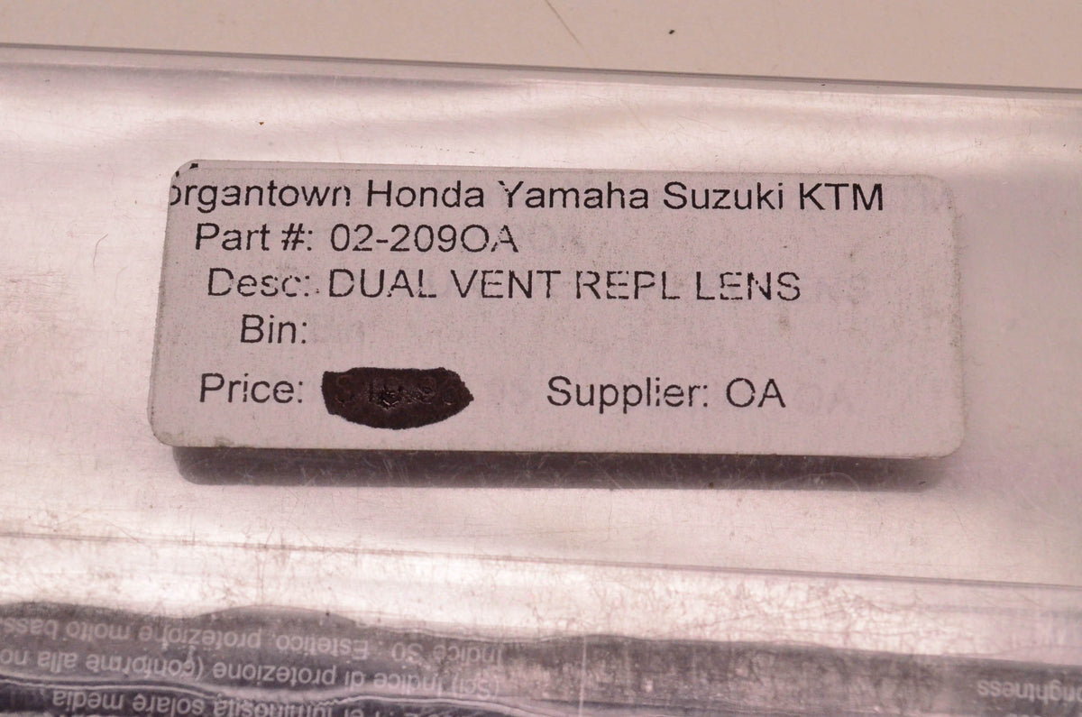 Oakley 02-209OA, 02-209 Brown Tint Dual Vent Replacement Lens NOS