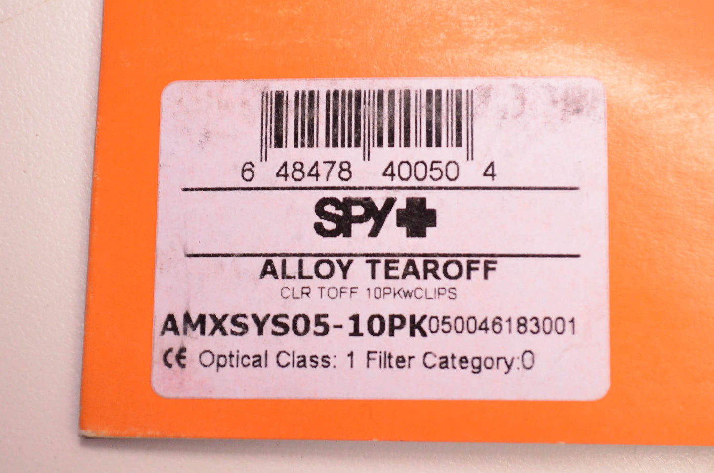 Spy 050046183001 Laminate Alloy Tearoff 10 Pack NOS