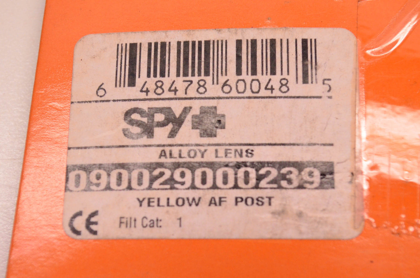 Spy 090029000239 Alloy Lens Yellow NOS