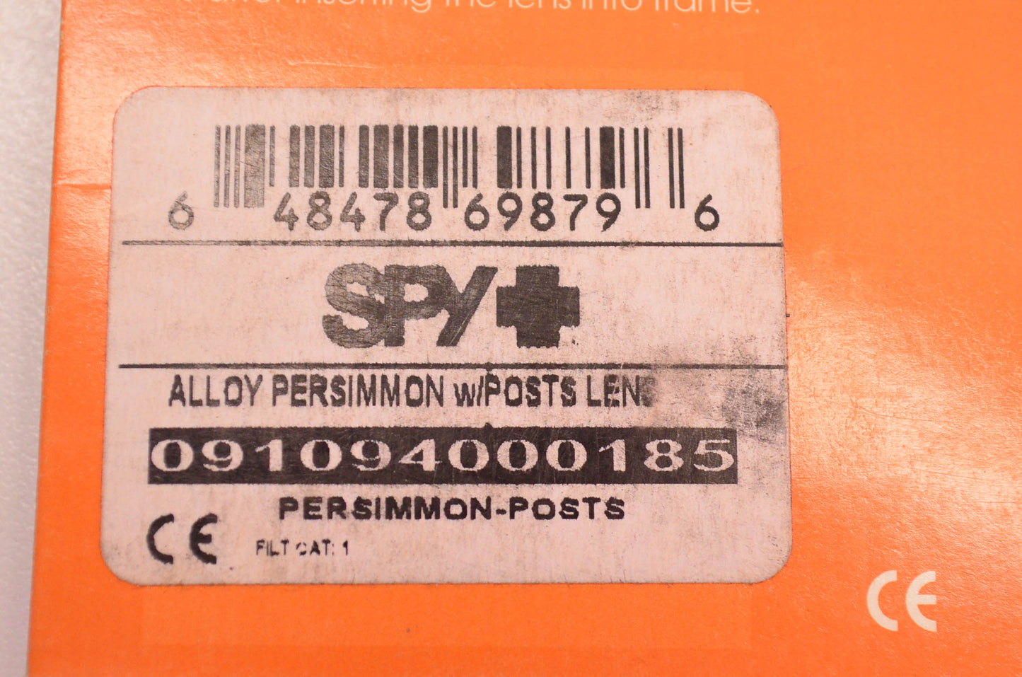 Spy 091094000185 Alloy Lens Persimmon NOS