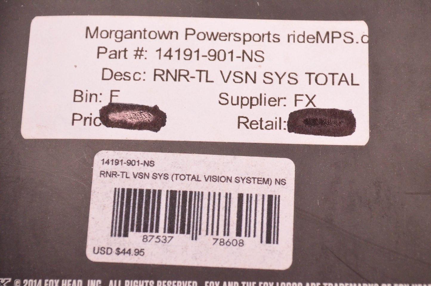 Fox Racing 14191-901-NS Air Space Roll Off System NOS