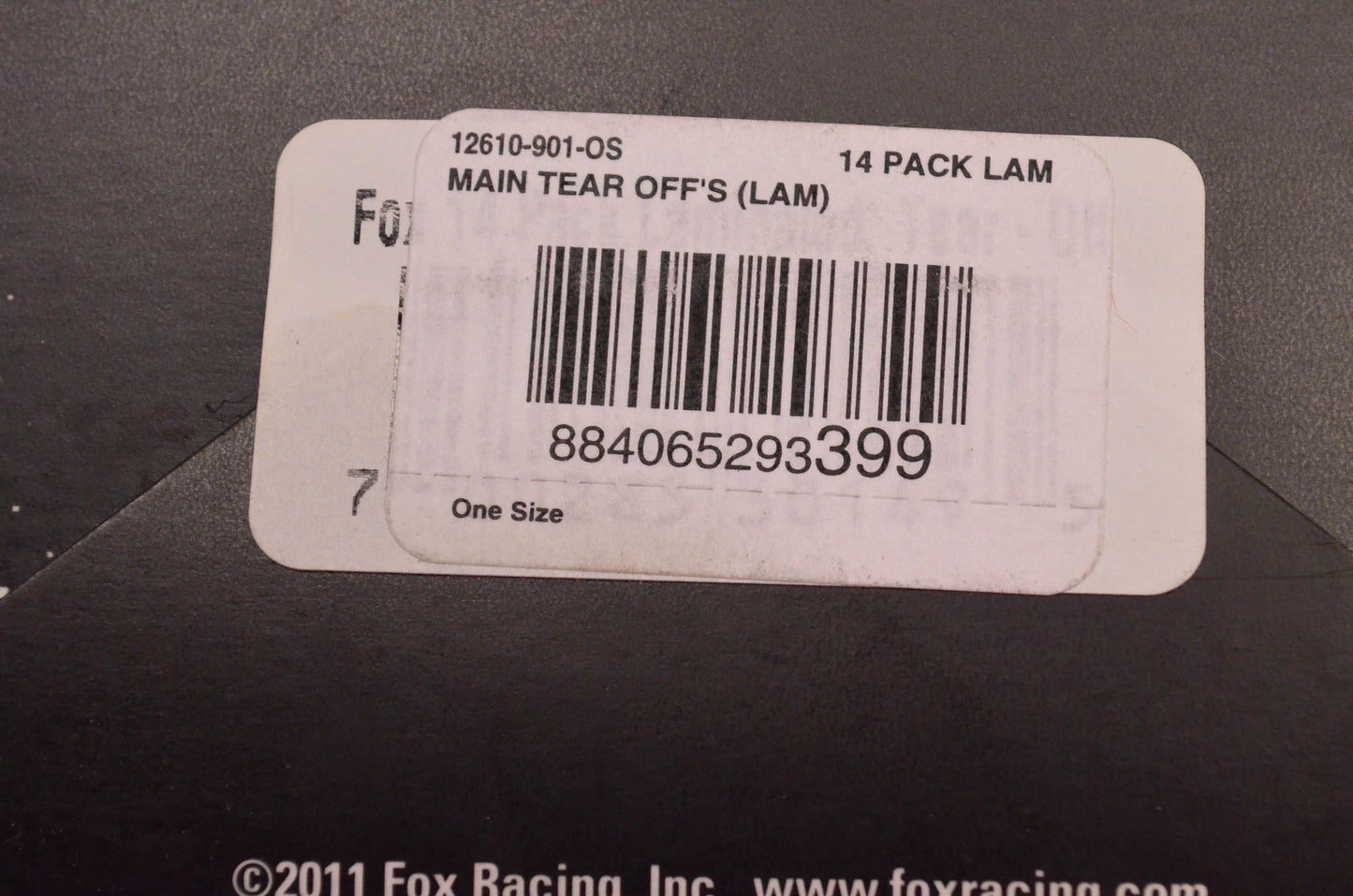 Fox Racing 12610-901-OS Laminated Tear Off 14 Pack NOS