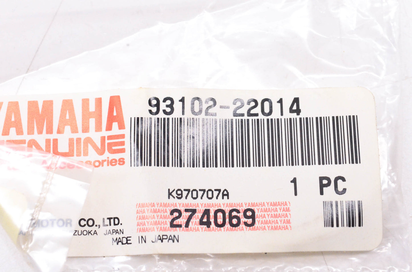 New OEM Yamaha 93102-22014-00 Oil Seal NOS