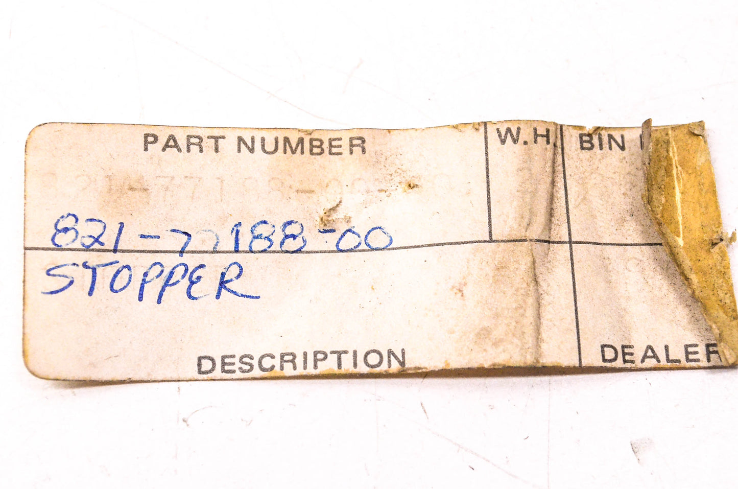 New OEM Yamaha 821-77188-00-00 Frame Stopper NOS