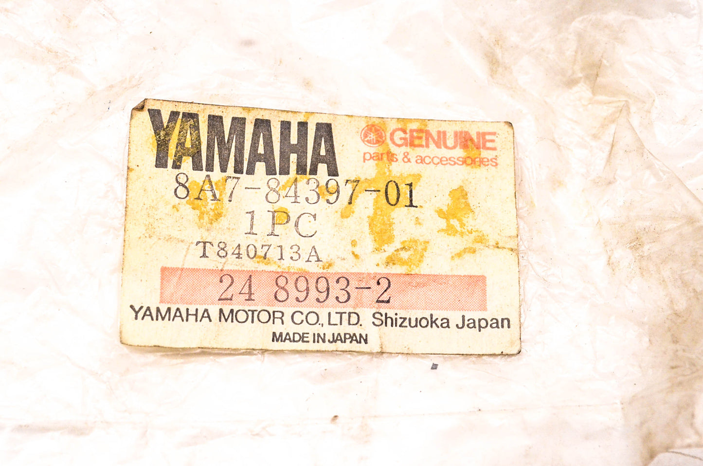New OEM Yamaha 8A7-84397-01-00 Socket Cover NOS