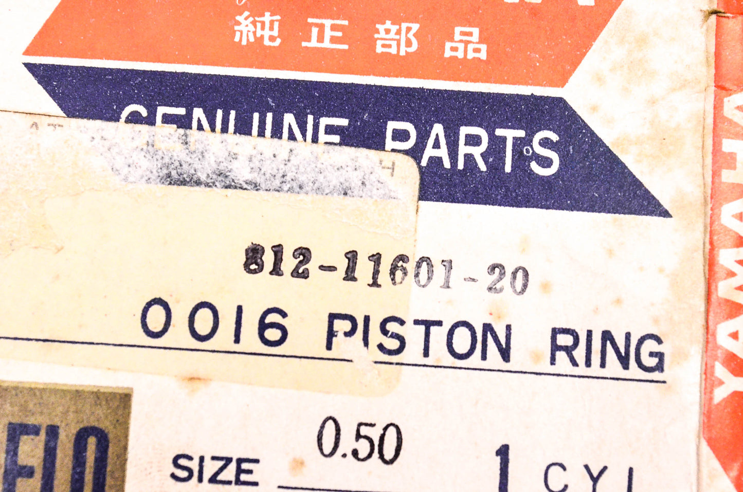 New OEM Yamaha 812-11601-20-00 Piston Ring Kit NOS