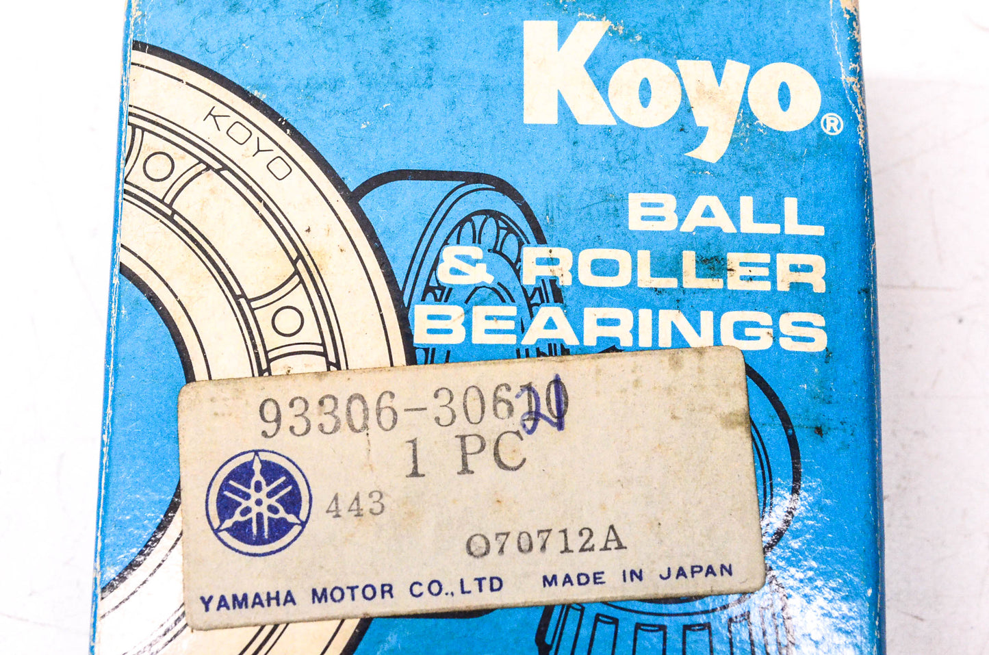 Koyo 93306-30621-00 Yamaha Ball Bearing NOS