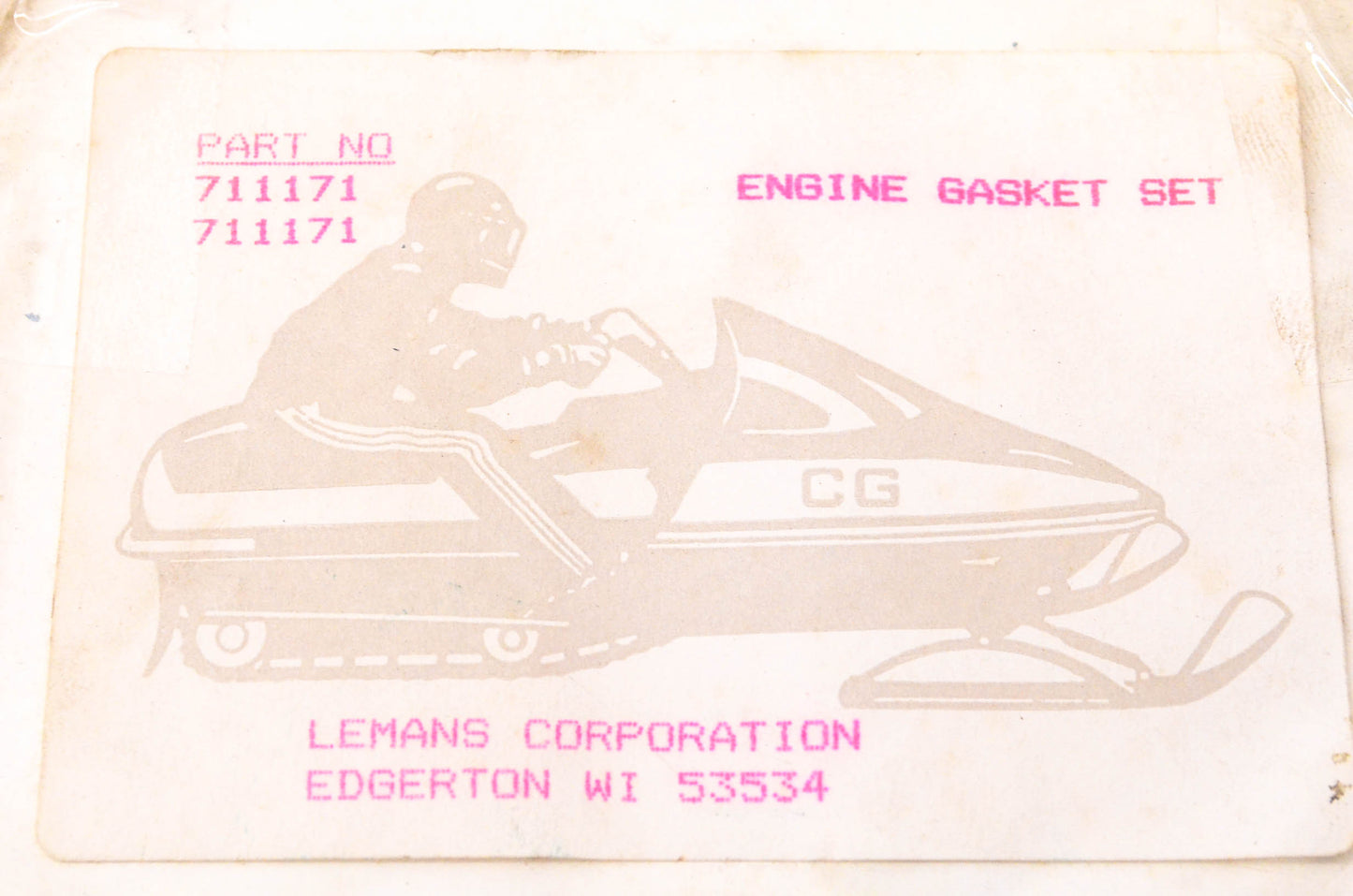Lemans 711171 Engine Gasket Kit NOS