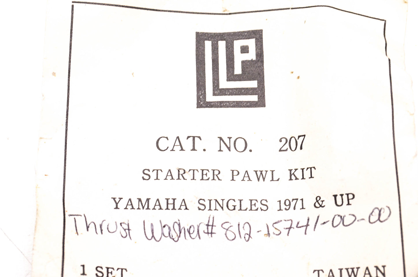 LLP 207, 812-15741-00-00 Starter Pawl Kit NOS