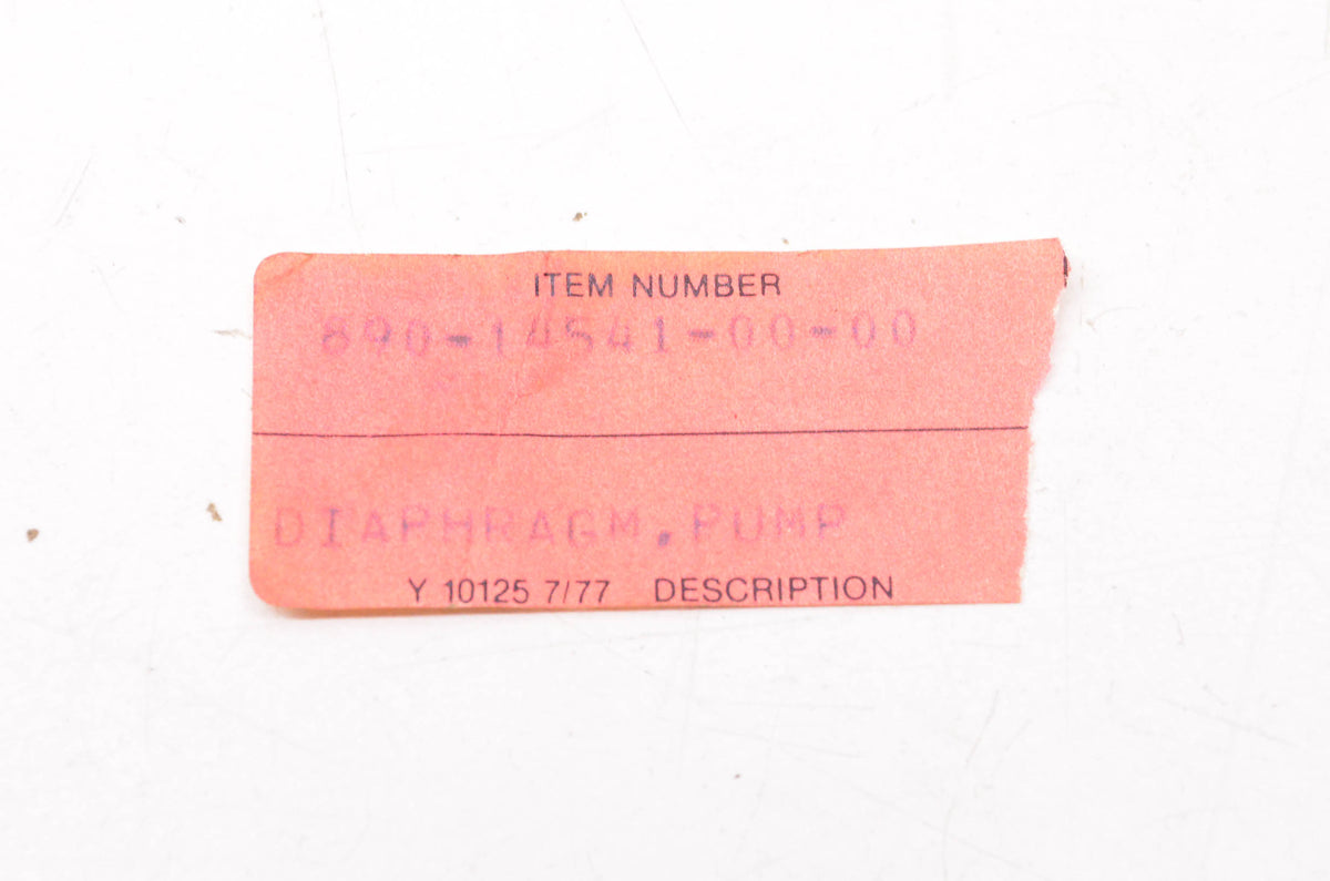New OEM Yamaha 890-14541-00-00 Pump Diaphragm NOS