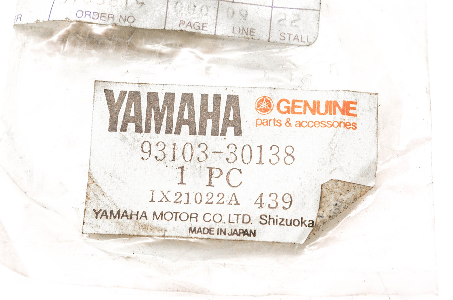 New OEM Yamaha 93103-30138-00 Oil Seal NOS