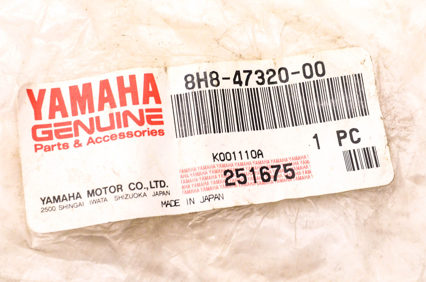 New OEM Yamaha 8H8-47320-00-00 Bogie Idle NOS