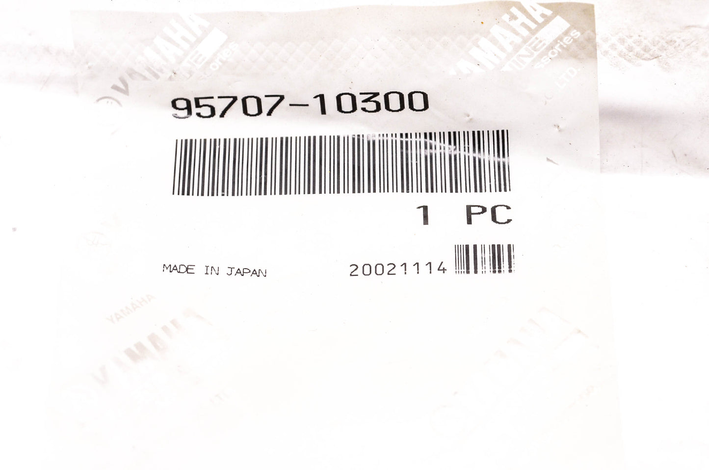 New OEM Yamaha 95707-10300-00 Nylon Nut NOS