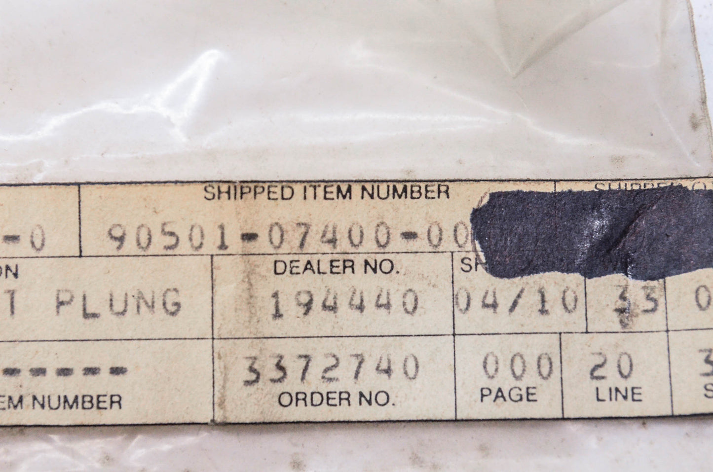 New OEM Yamaha 90501-07400-00 Spring NOS