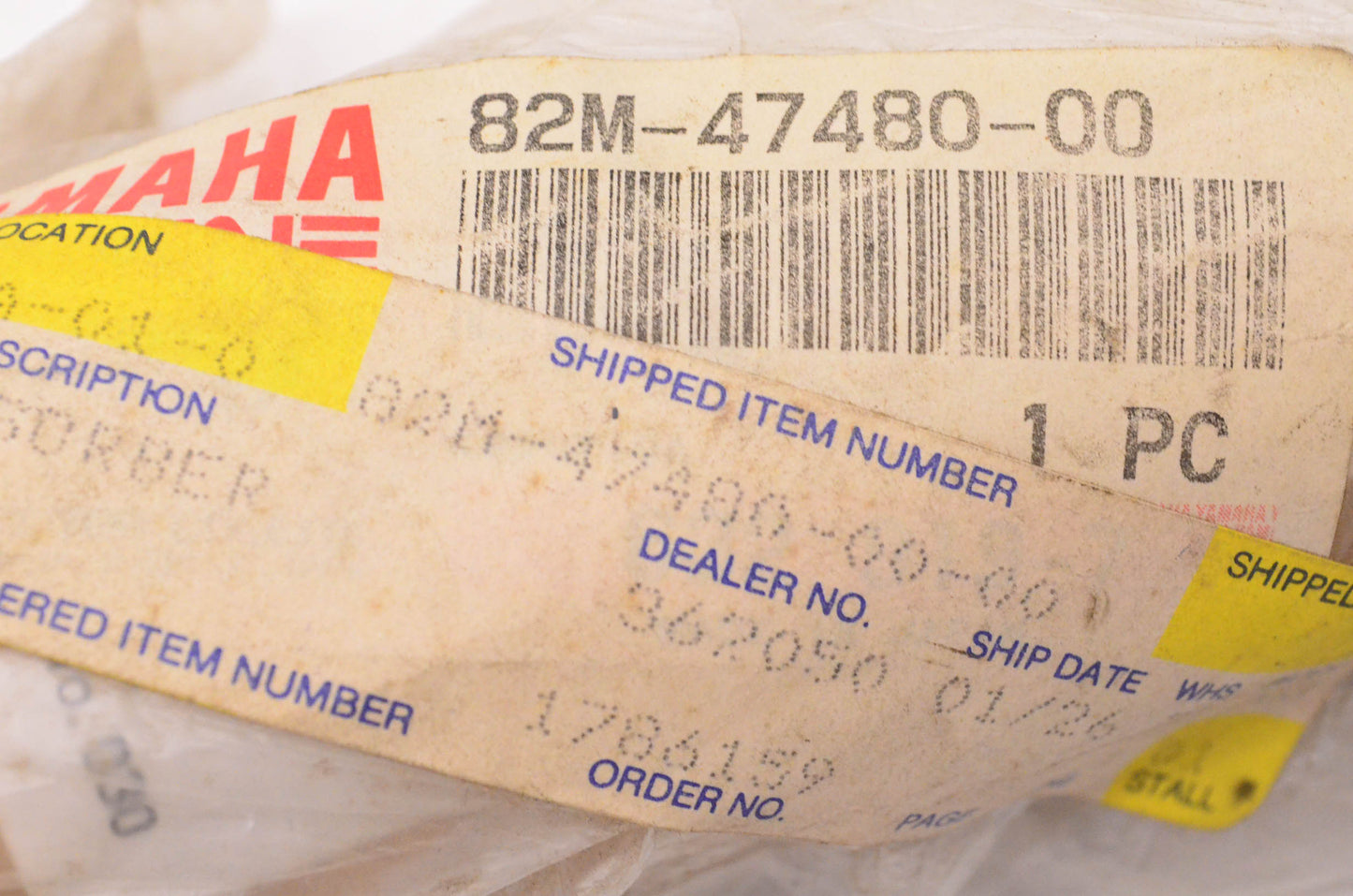 New OEM Yamaha 82M-47480-00-00 Shock Absorber NOS