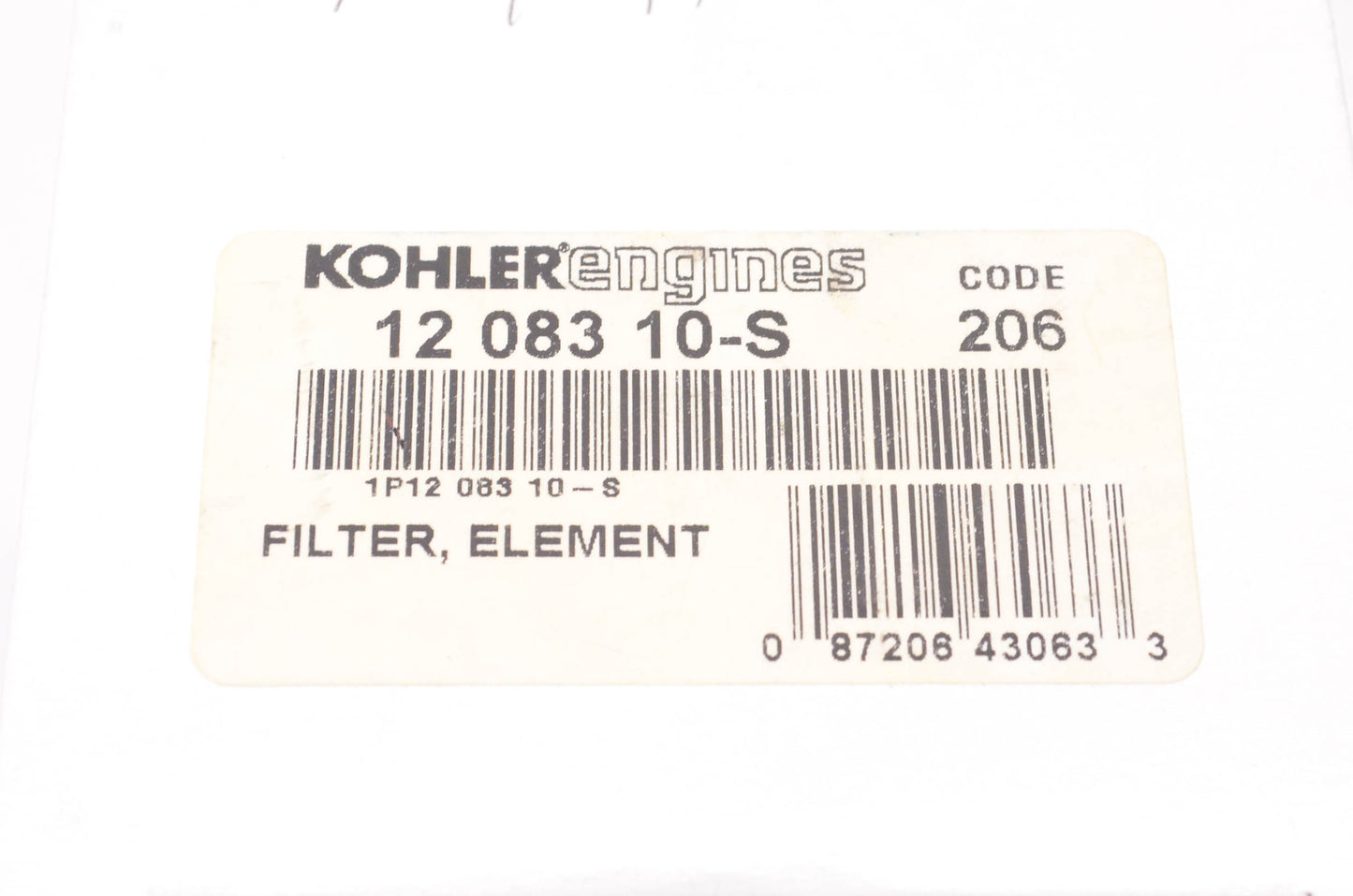 Kohler 12 083 10-S Filter NOS