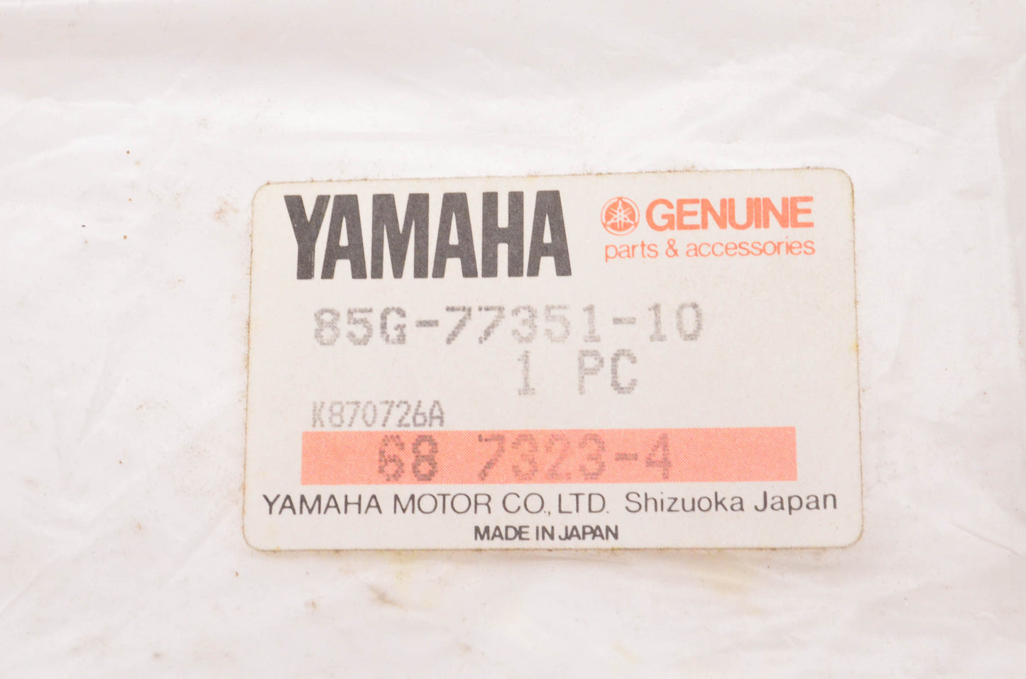 New OEM Yamaha 85G-77351-10-00 Snoscoot Emblem 1 NOS