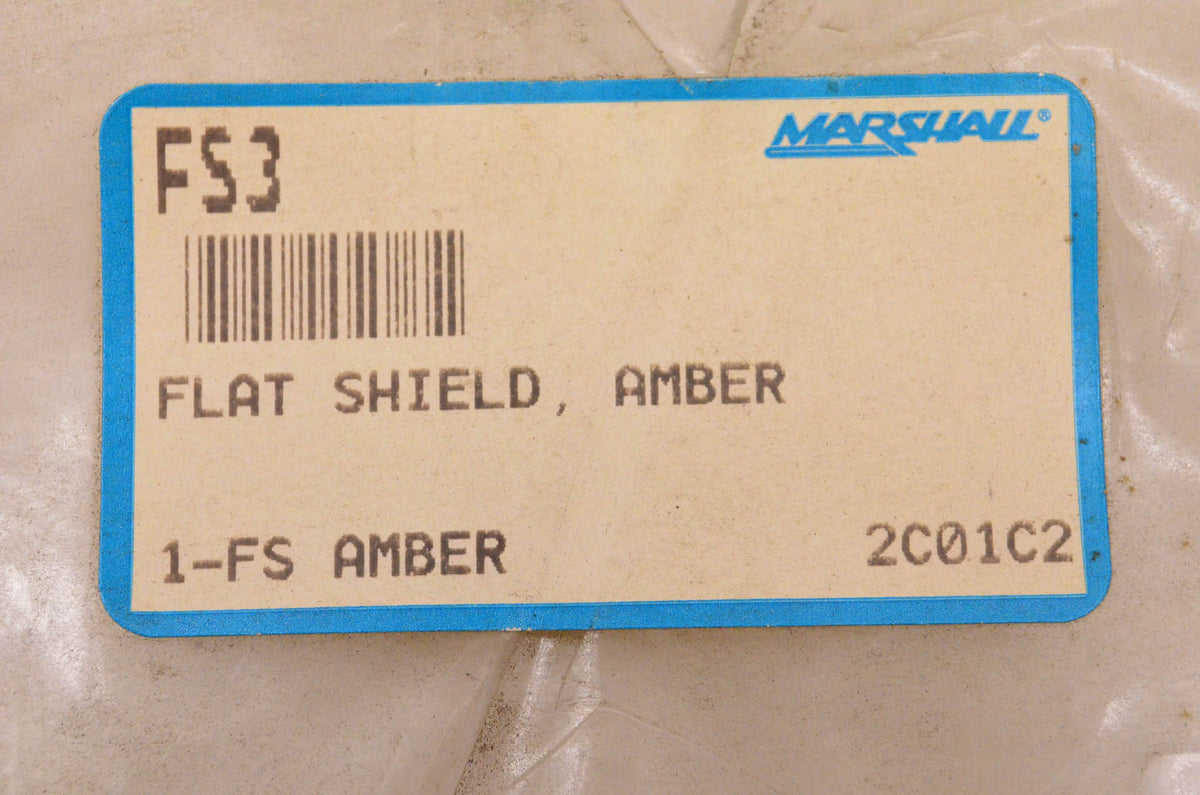Marshall FS3 Amber Flat Shield NOS