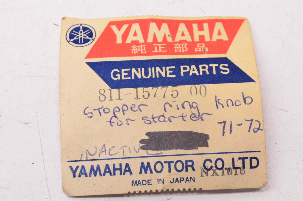 New OEM Yamaha 811-15775-00-00 Stopper Ring NOS