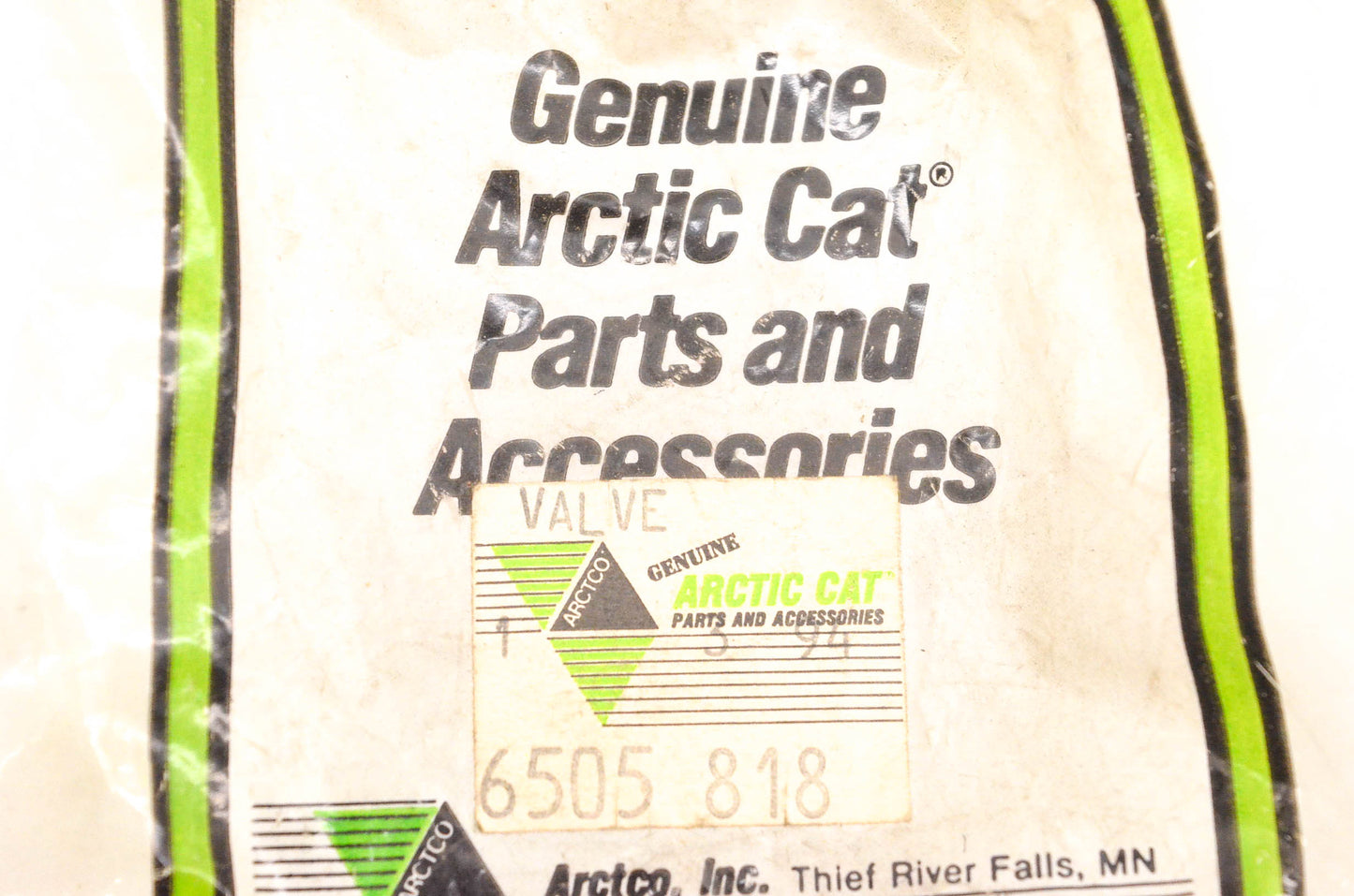 New OEM Arctic Cat 6505-818 Piston Valve NOS