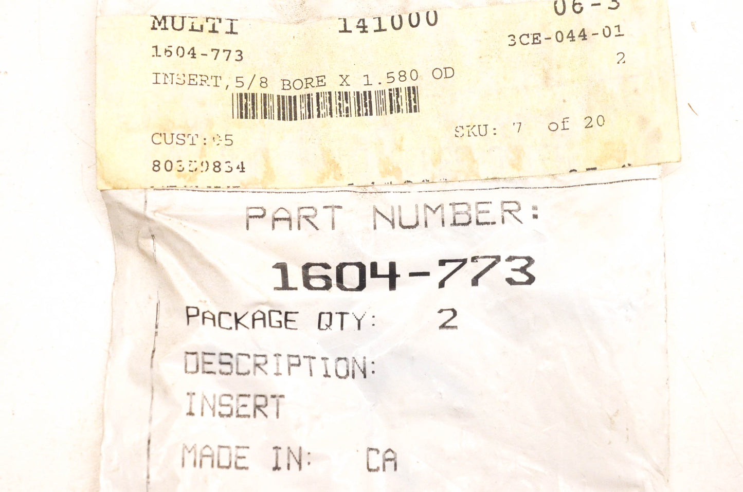 New OEM Arctic Cat 1604-773 Outer Wheel Inserts Qty 2 NOS