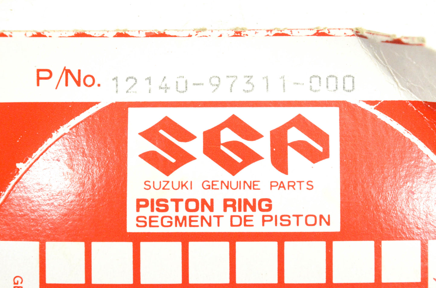 New OEM Suzuki 12140-97311-000, 3002-742 Piston Ring Kit NOS