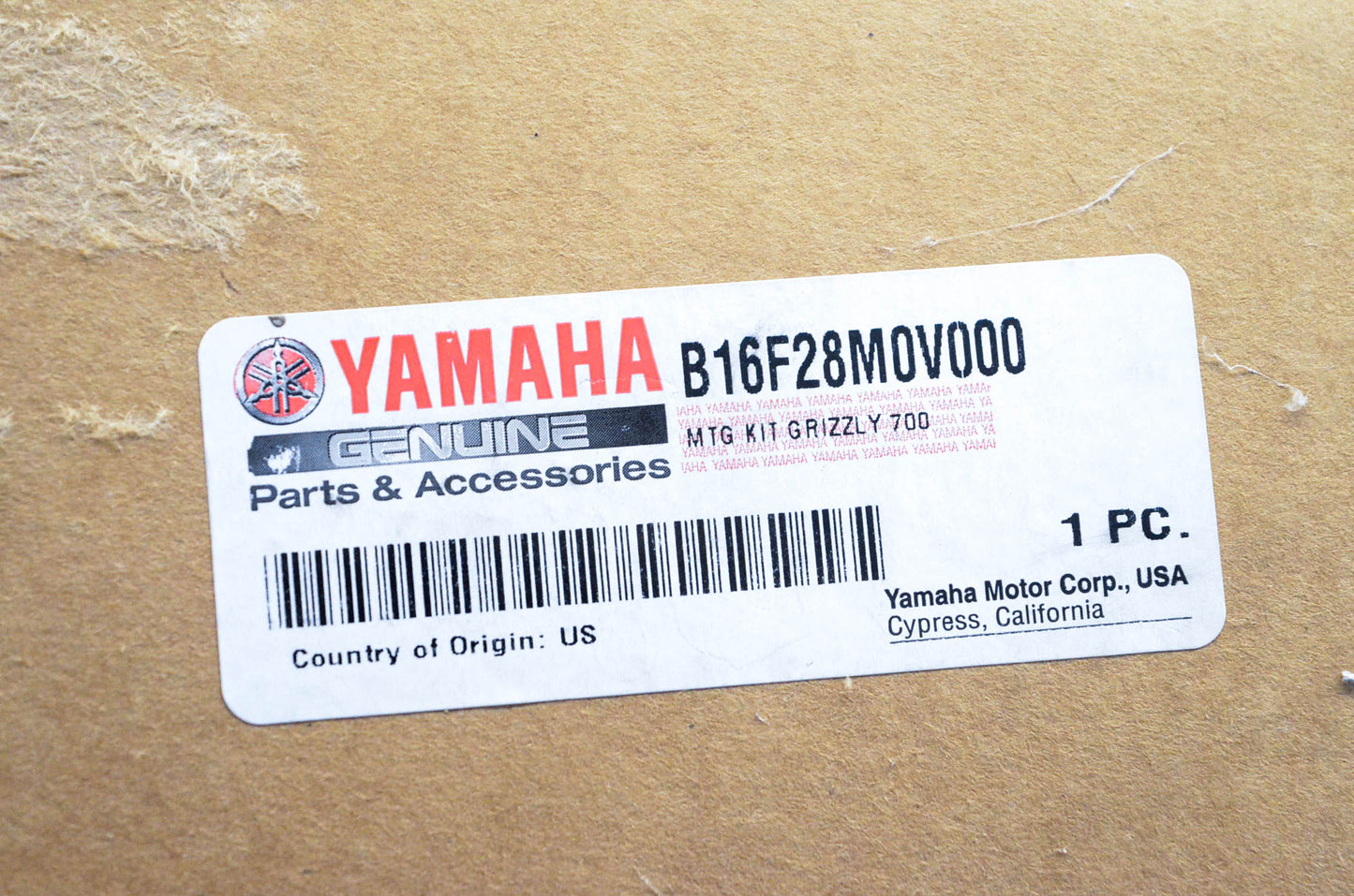 New OEM Yamaha B16-F28M0-V0-00 Warn Winch Mount Kit NOS