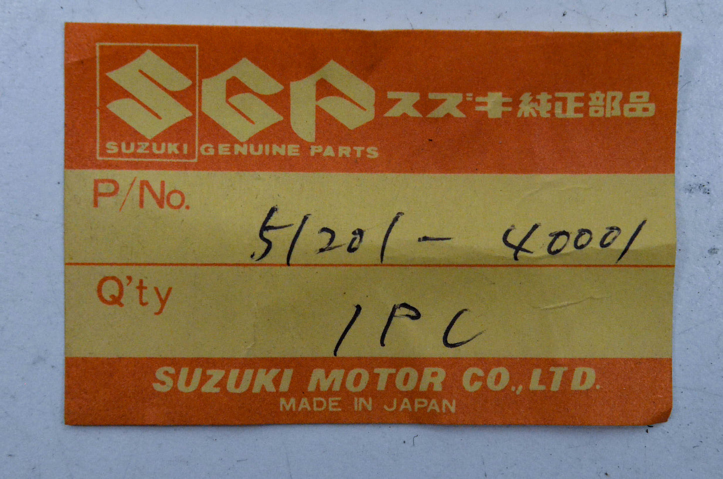 New OEM Suzuki 51201-40001 Front Fork Protector NOS