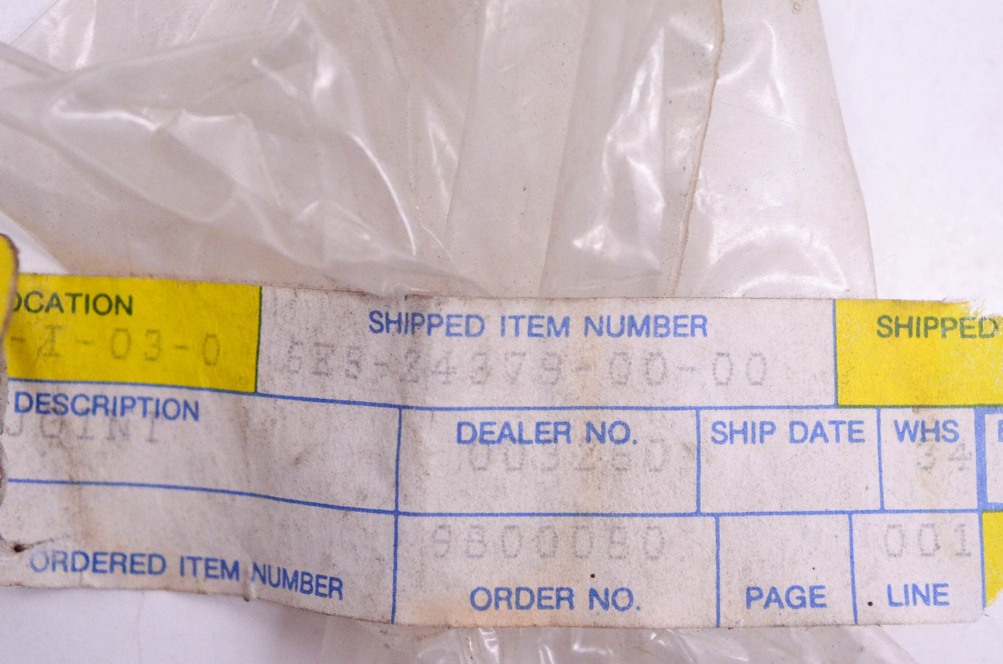 New OEM Yamaha 6E5-24379-00-00 Pipe Joint NOS