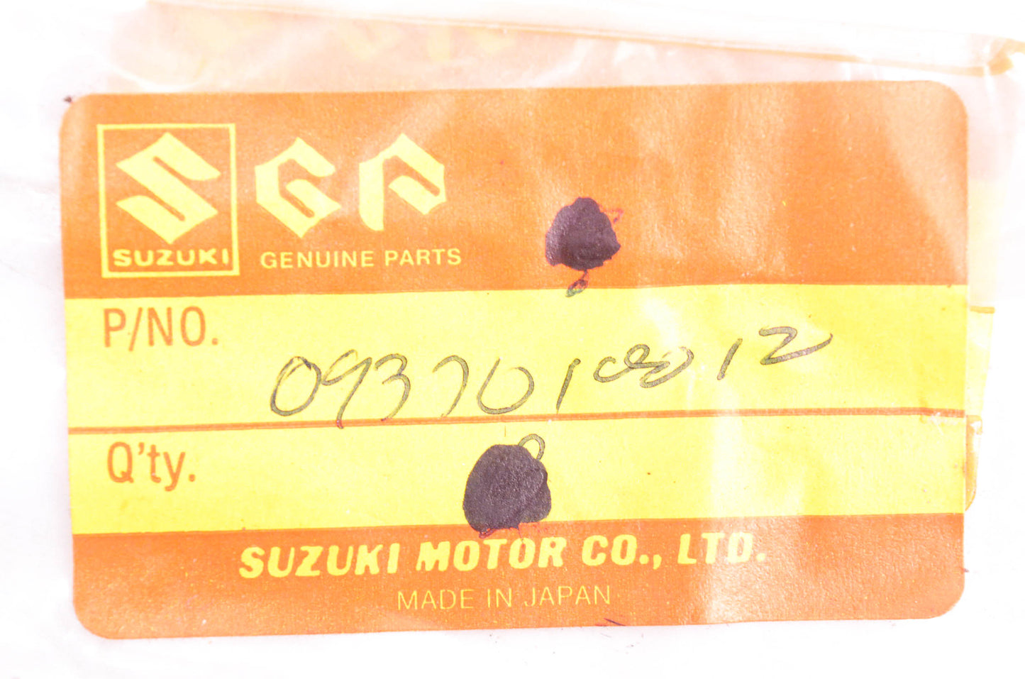 New OEM Suzuki 09370-10012 Rubber Bushing NOS