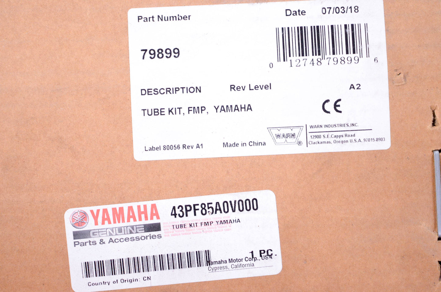 New OEM Yamaha 43P-F85A0-V0-00 Warn Plow Mounting Base Kit NOS
