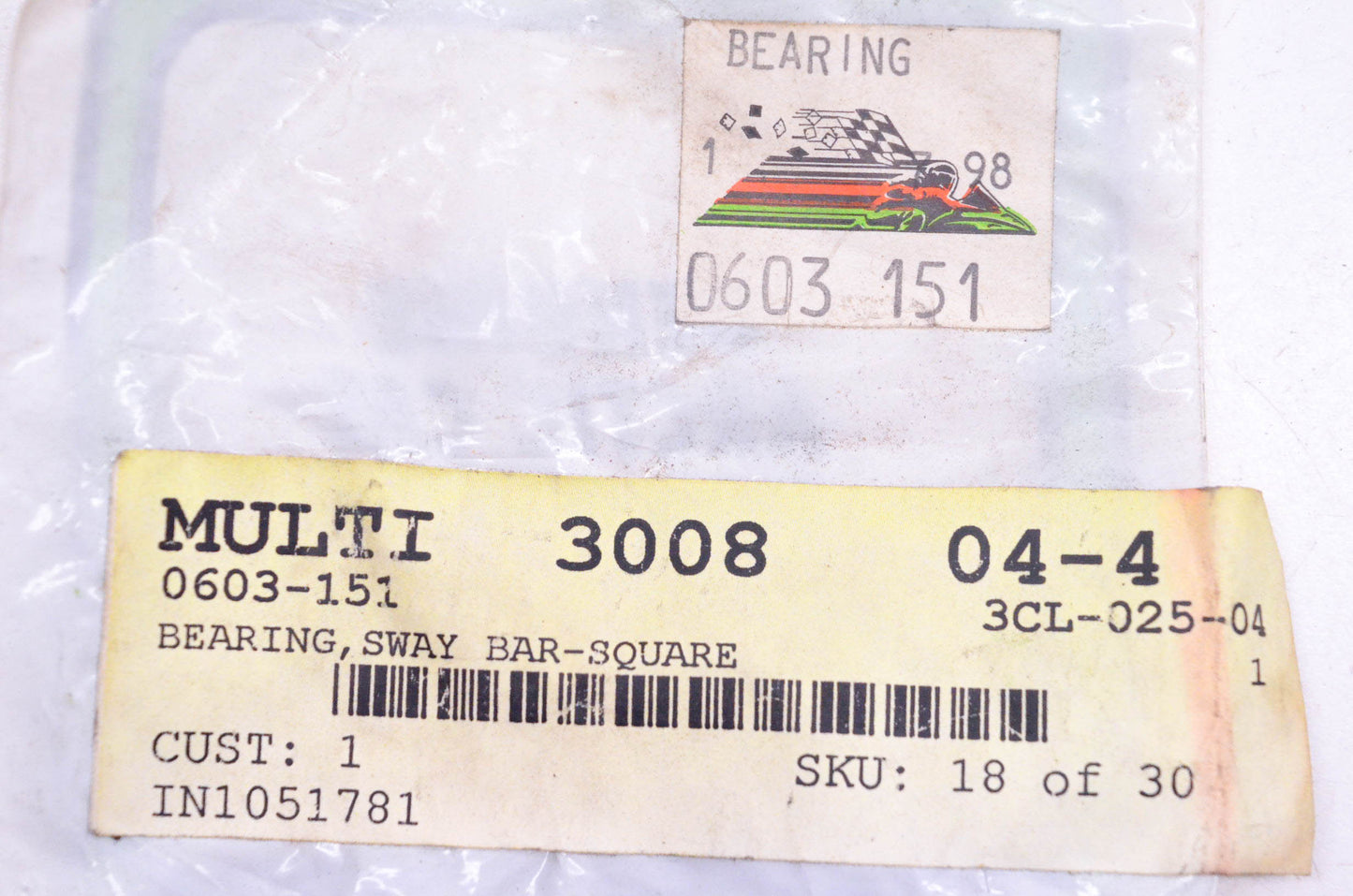 New OEM Arctic Cat 0603-151 Square Sway Bar Bearing NOS