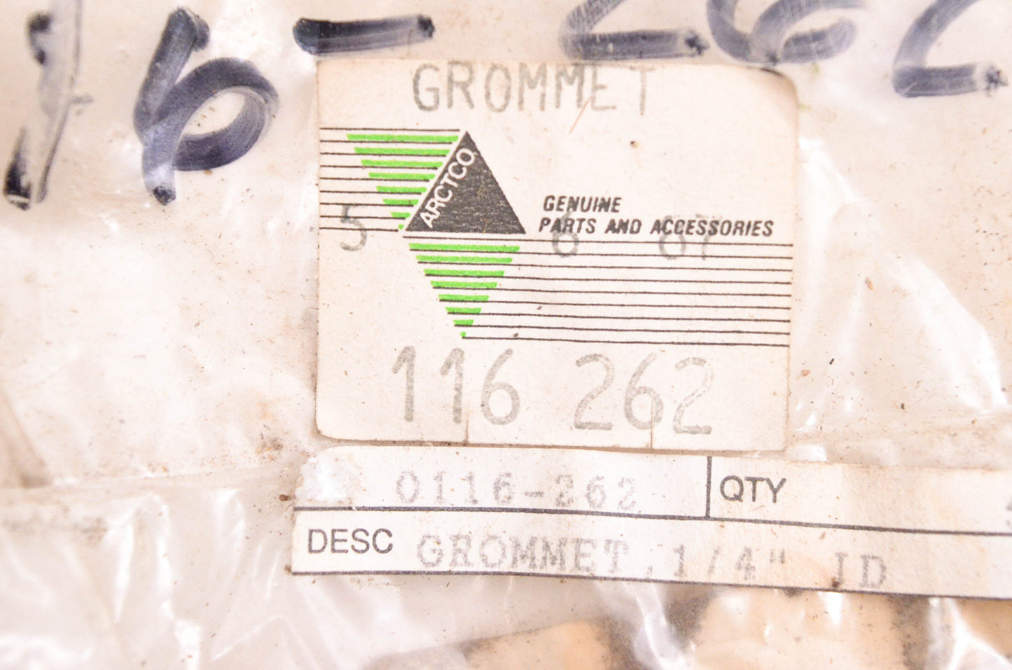 New OEM Arctic Cat 0116-262 Grommet NOS