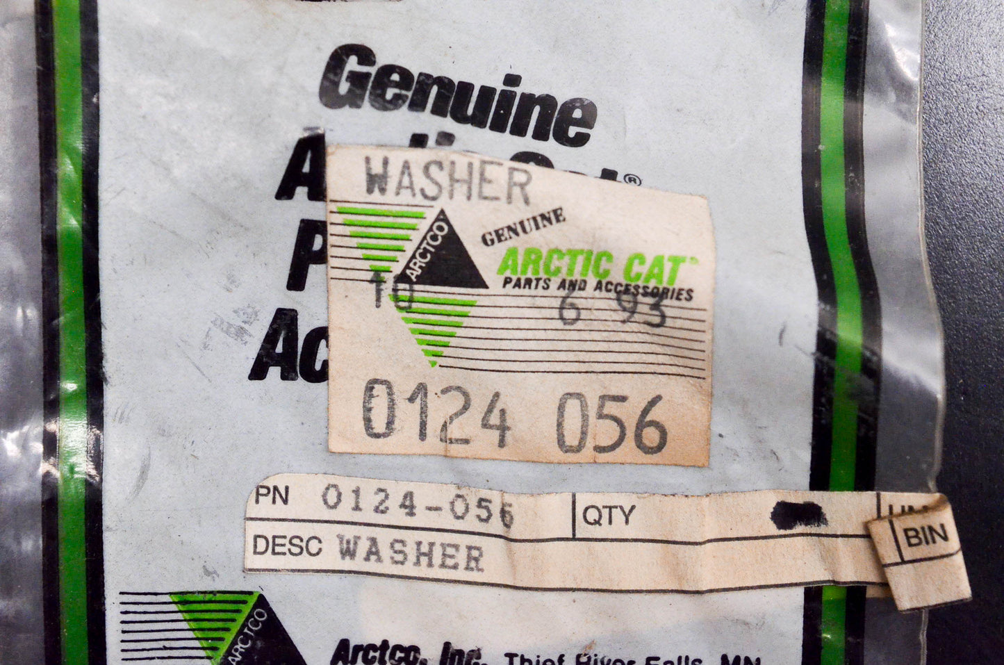 New OEM Arctic Cat 0124-056 Washers Qty 2 NOS