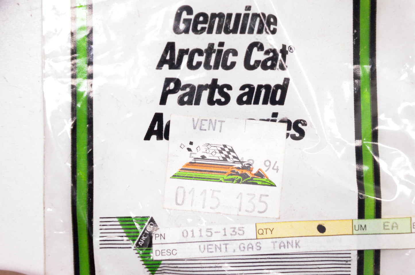 New OEM Arctic Cat 0115-135 Gas Tank Vent NOS