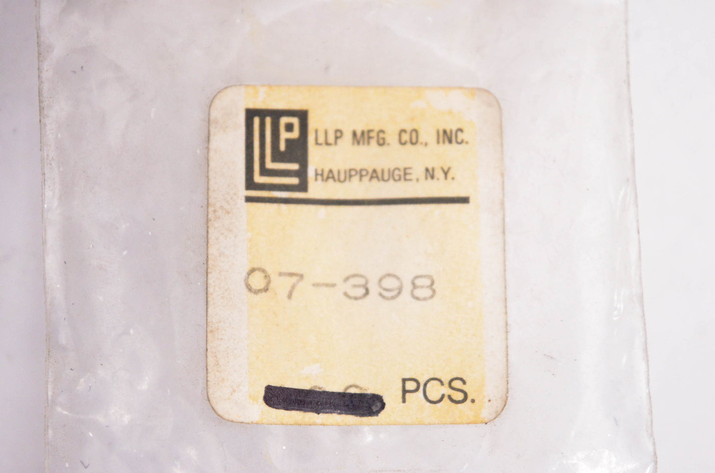 LLP 07-398 Welch Plugs Qty 2 NOS