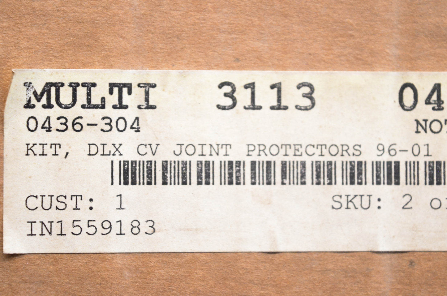 New OEM Arctic Cat 0436-304, 0436-253 Deluxe CV Joint Protector Kit NOS