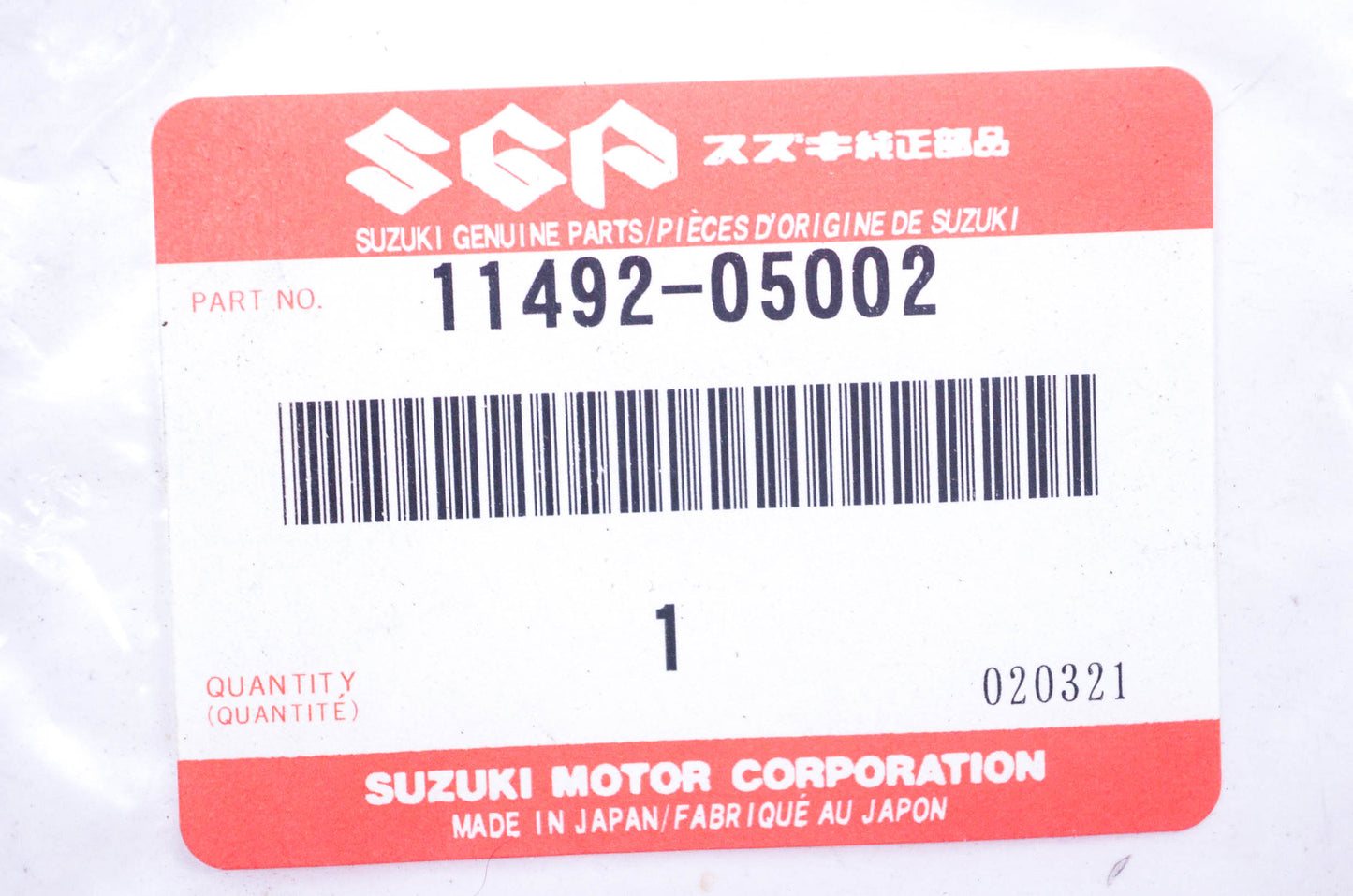 New OEM Suzuki 11492-05002 Carburetor Inspection Cover Gasket NOS