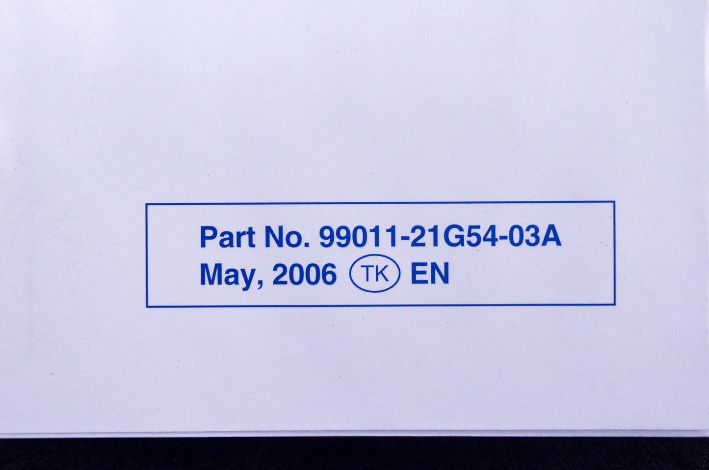 New OEM Suzuki 99011-21G54-03A LT-Z250 Owner's Manual NOS