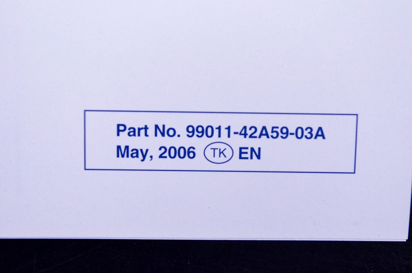 New OEM Suzuki 99011-42A59-03A DR200SE Owner's Manual NOS